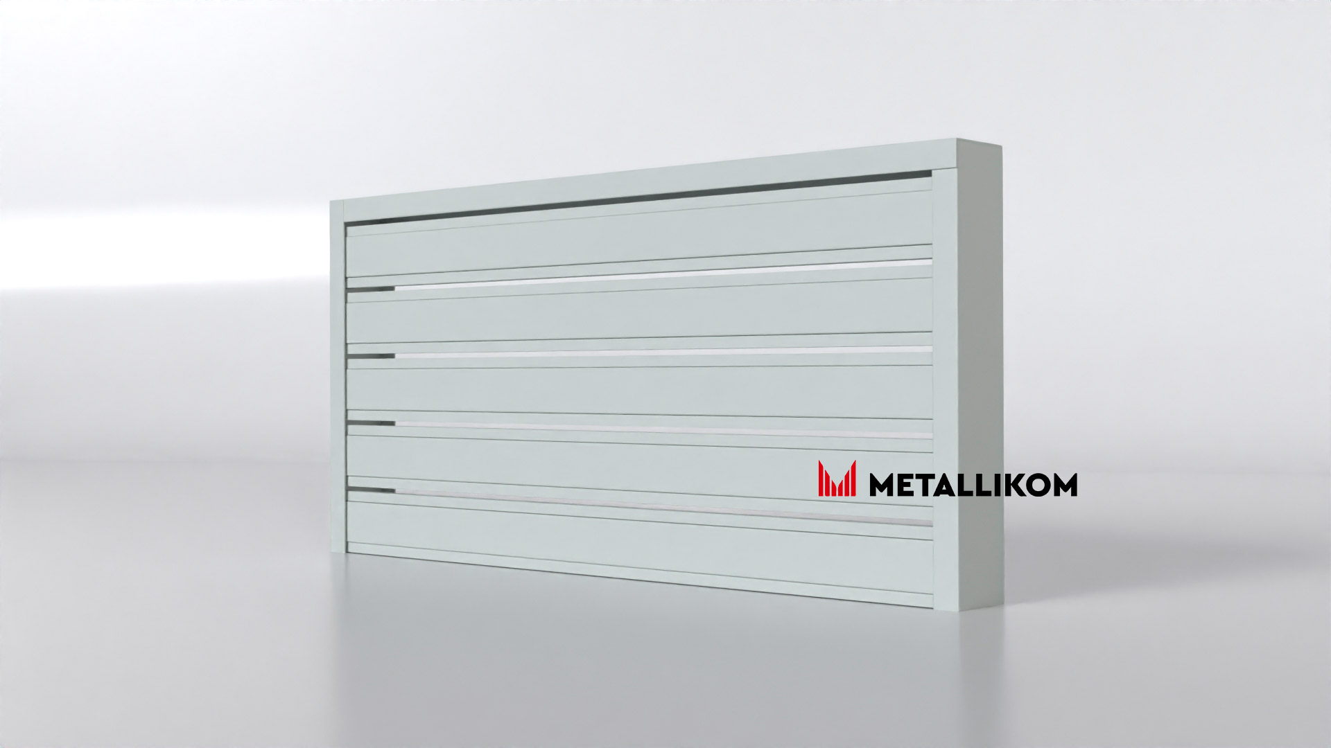 Планкен для забора 120 mm RAL 7035 – покрытие порошковое, толщина 0,45 мм