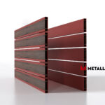 Планкен для забора Printec под дерево 120 mm RAL 3009 – покрытие полиэстер, толщина 0,45 мм в Саратове  | фото 3
