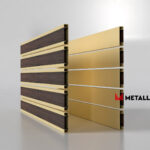 Планкен для забора Printec под дерево 120 mm RAL 1014 – покрытие порошковое, толщина 0,45 мм в Саратове  | фото 3