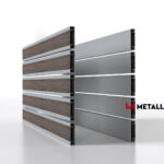 Планкен для забора Printec под дерево 120 mm RAL 7004 – покрытие матовое, толщина 0,45 мм в Саратове  | фото 2