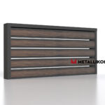 Планкен для забора Printec под дерево 120 mm RAL 7024 – покрытие матовое, толщина 0,45 мм в Саратове  | фото 4
