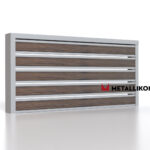 Планкен для забора Printec под дерево 120 mm RAL 7004 – покрытие матовое, толщина 0,45 мм в Саратове  | фото 3
