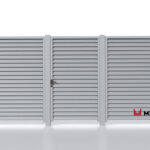 Ламели для забора жалюзи Premium U RAL 7004 – покрытие порошковое, толщина 0,45 мм в Саратове  | фото 5